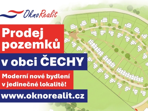 Čechy u Přerova - tady můžete začít nový život a vybrat si ze 44 zasíťovaných pozemků