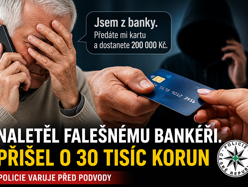 Kojetín - Senior naletěl falešnému bankéři. Věřil slibu o 200 tisících, přišel o své peníze