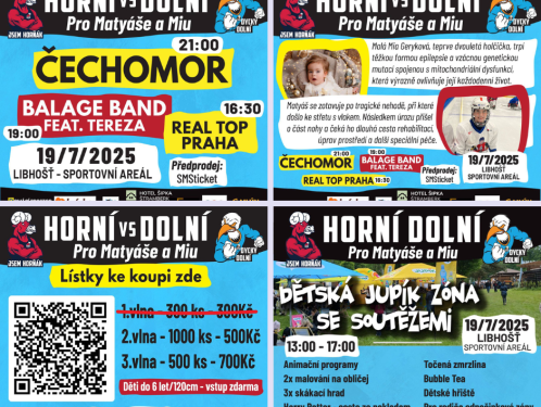 Libhošť - Horní Dolní 2025: Když hudba a srdce pomáhají společně