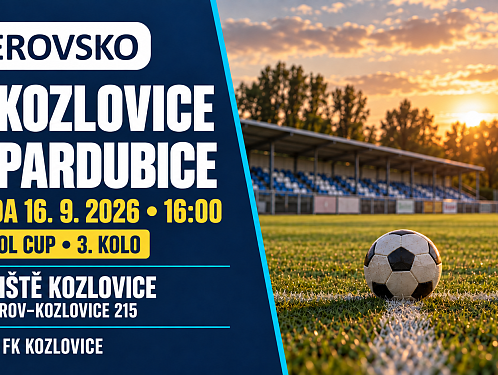 Kozlovice čeká další pohárový svátek. Po vyřazení Karviné přijedou prvoligové Pardubice