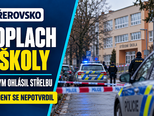 Anonym ohlásil střelbu u školy v Hranicích. Policie nasadila téměř čtyři desítky lidí