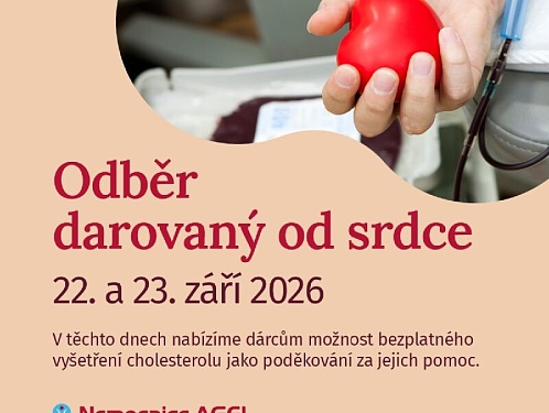 Darovat krev a pomoci zachránit život. Přerovská nemocnice zve dárce na zářijový odběr