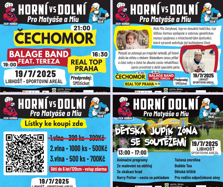 Libhošť - Horní Dolní 2025: Když hudba a srdce pomáhají společně